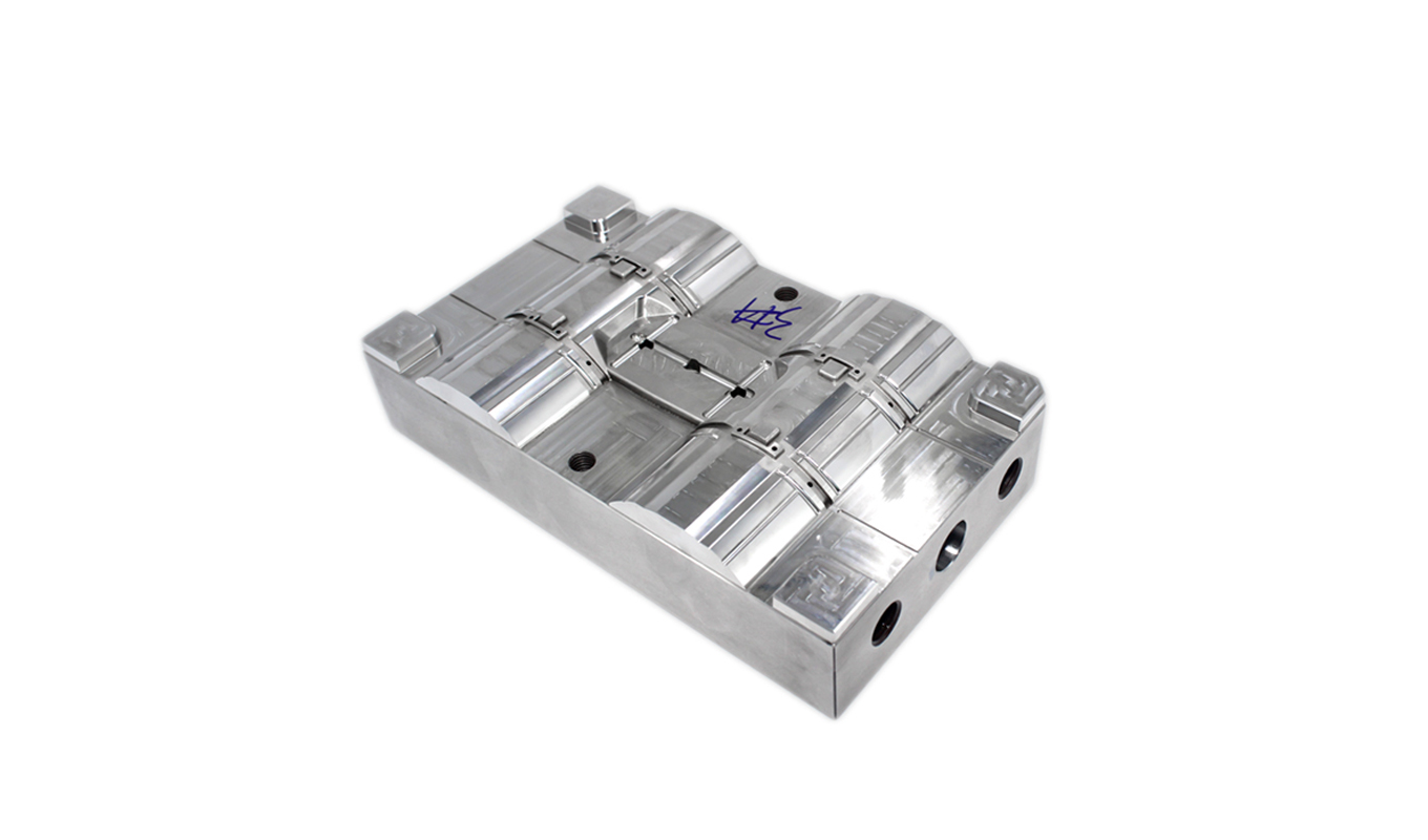 precision injection mould parts side view
