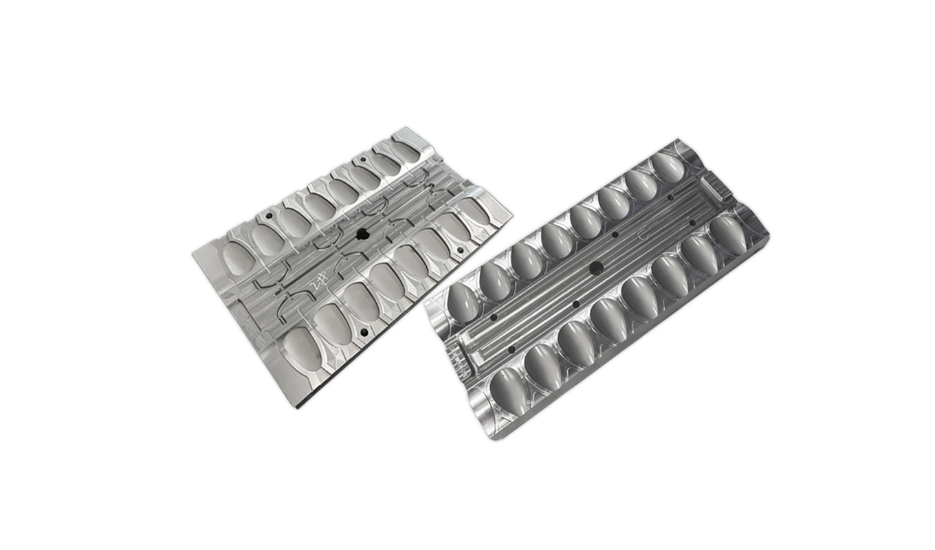 pump head mold core side view